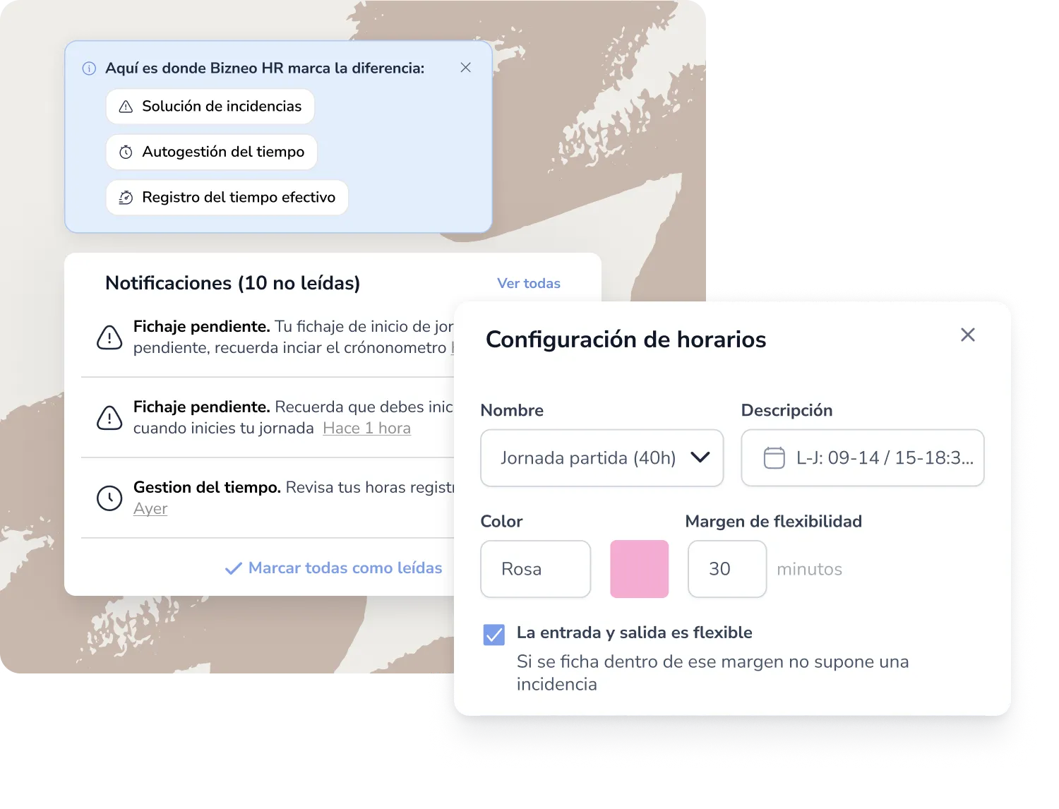 Control tiempo efectivo trabajado