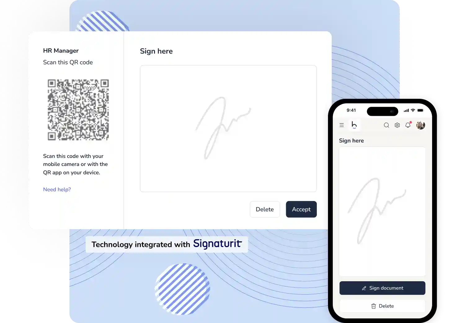 Digital signature app
