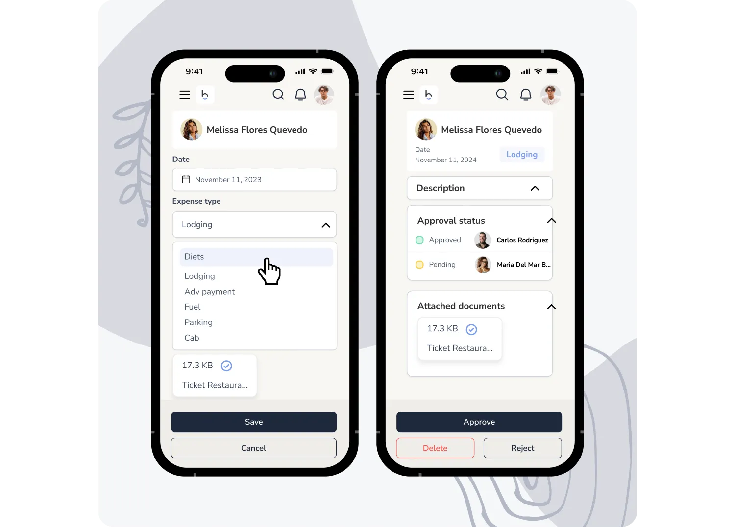 Expense tracking app