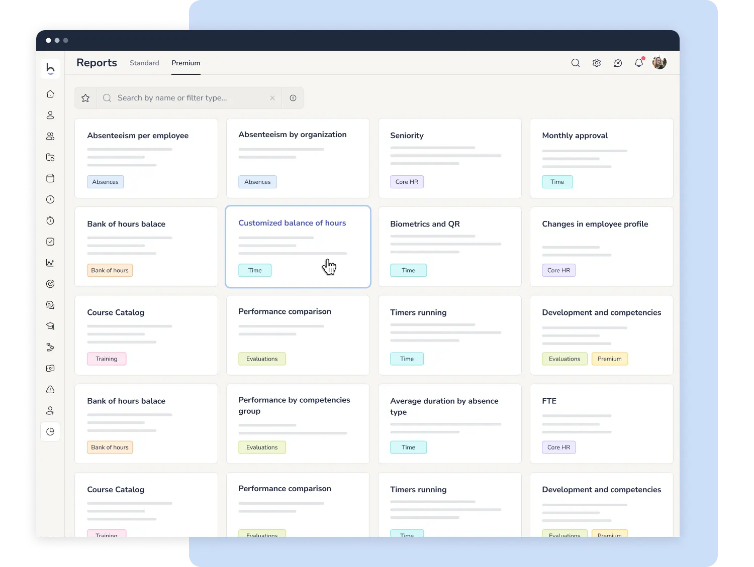 HR dashboard