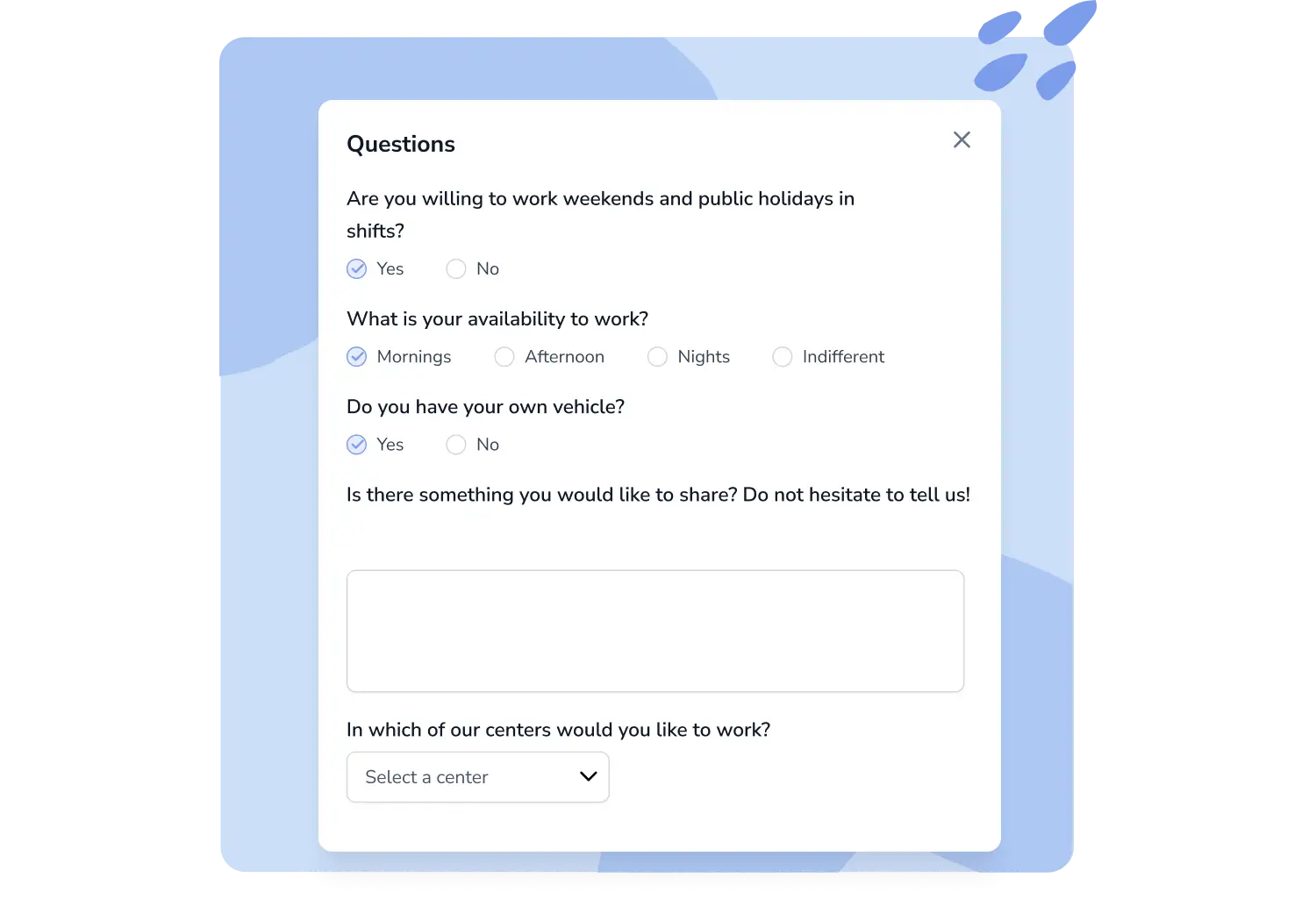 Killer questions