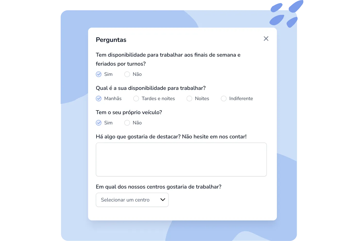 Killer questions para triagem curricular