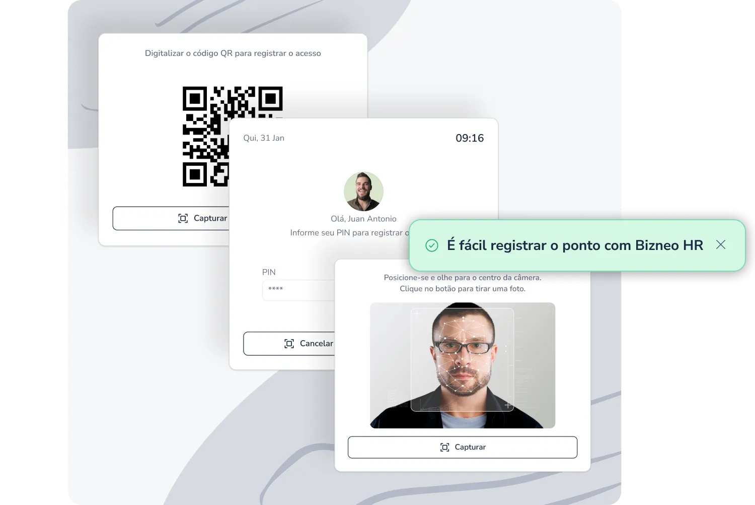 Métodos de registro de ponto e gestão do tempo