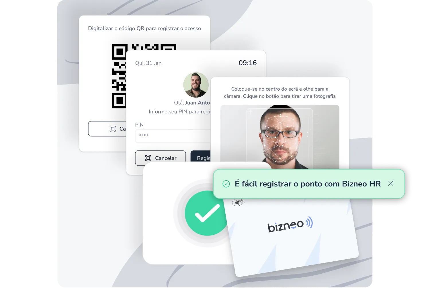 Métodos de registro de ponto e gestão do tempo