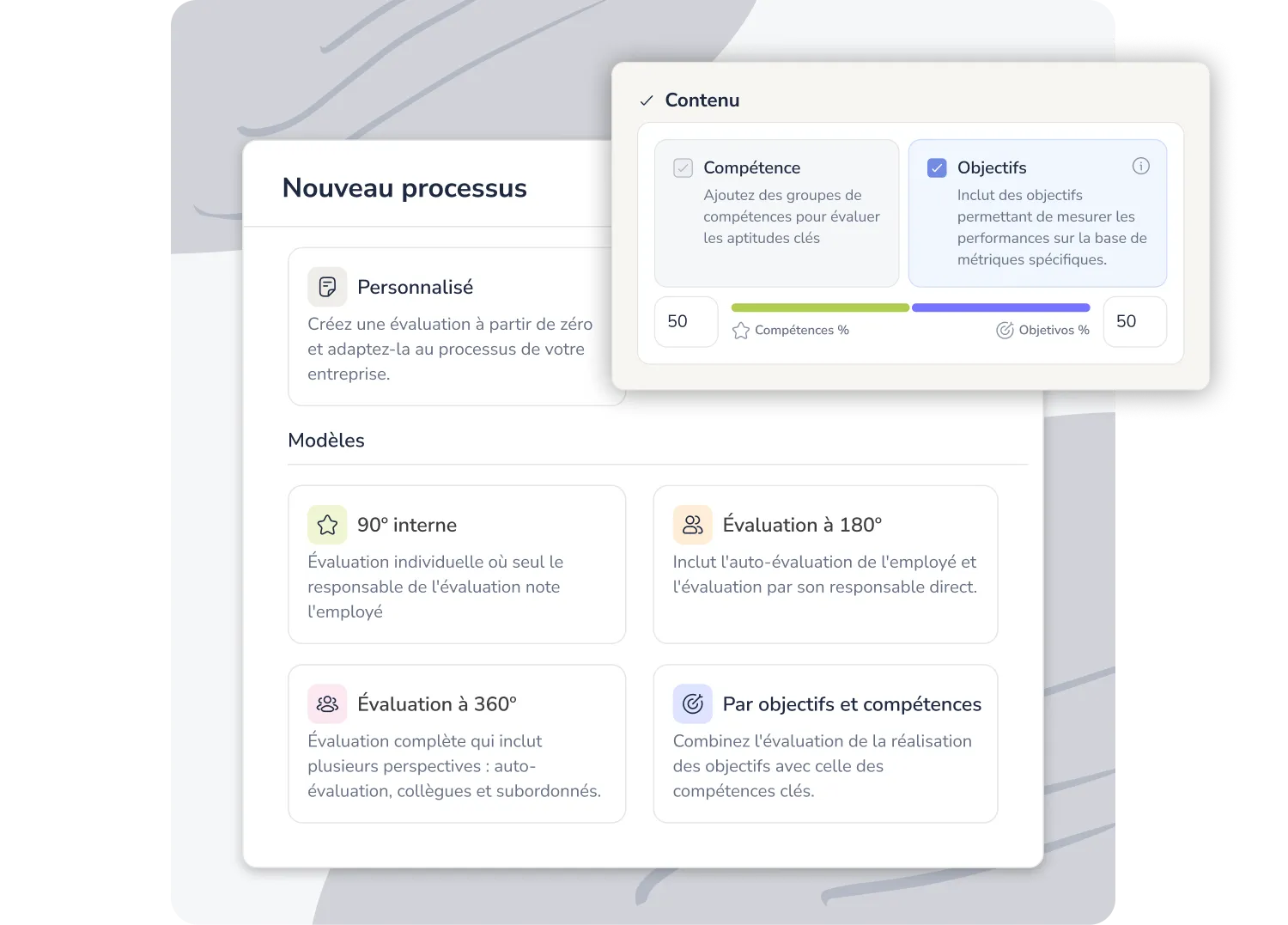 Modèles d’évaluation prédéfinis