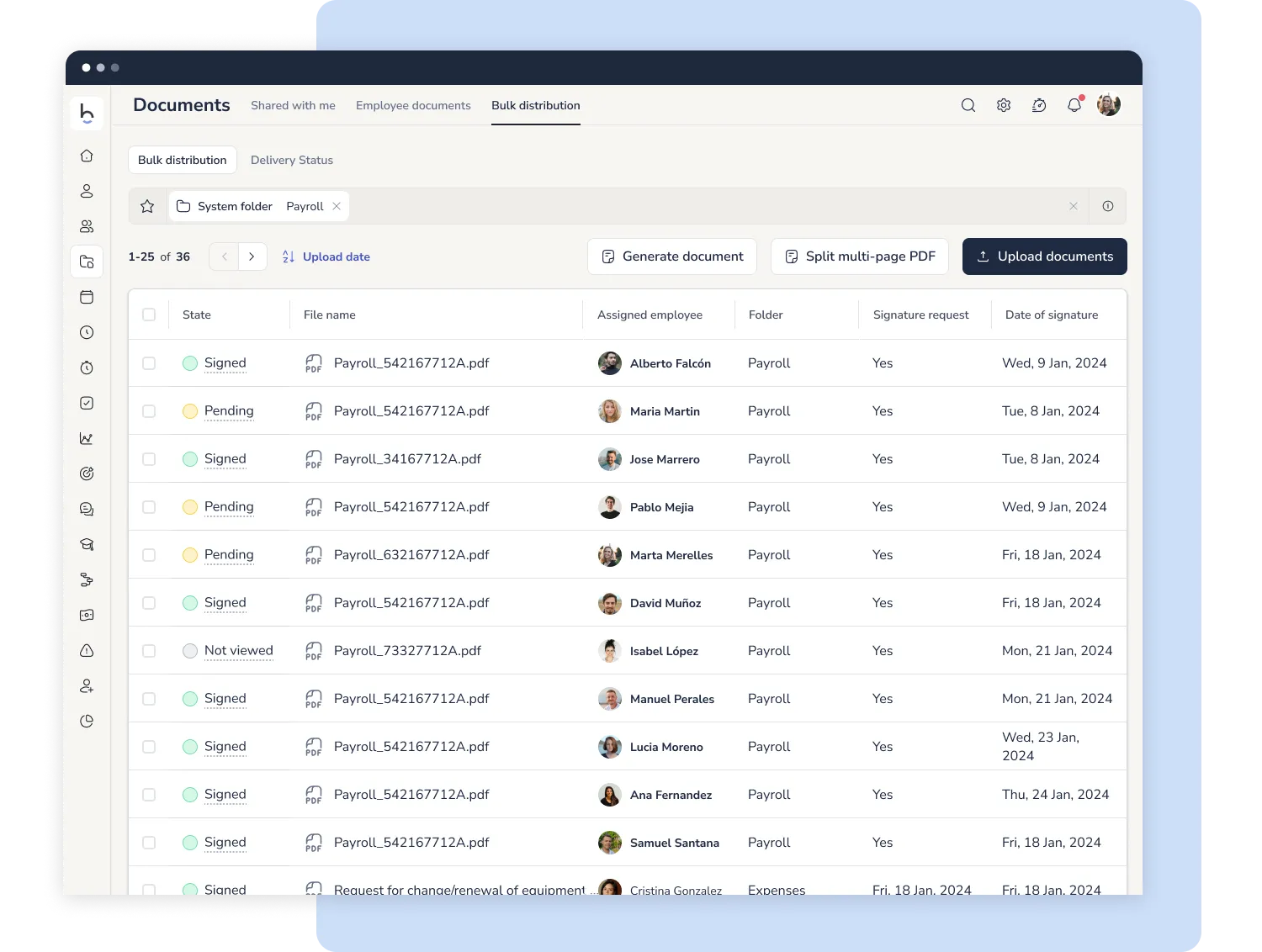 Payroll incident tracking