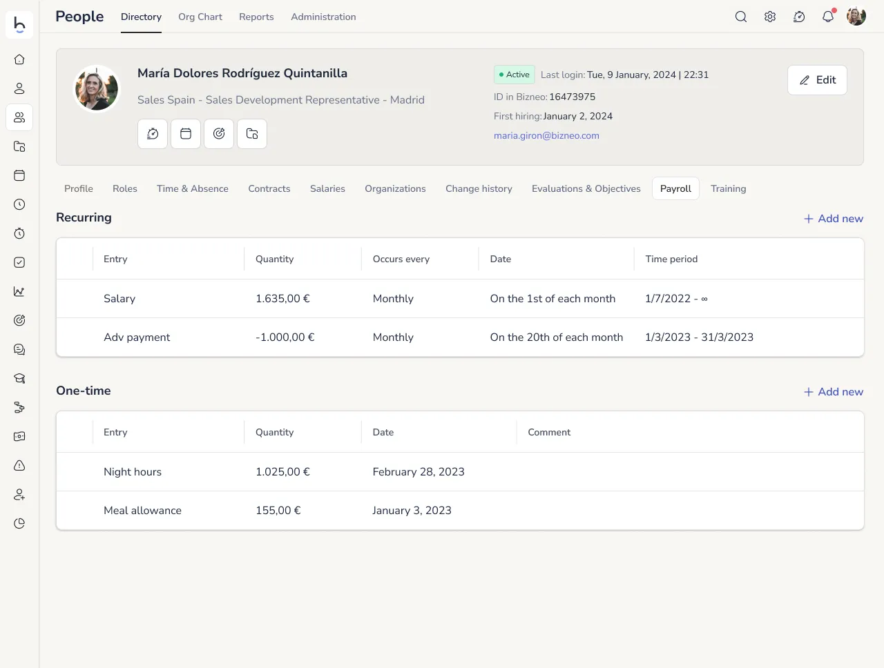 Payroll management software