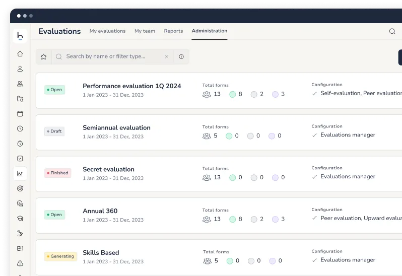Performance evaluation of hired candidates 