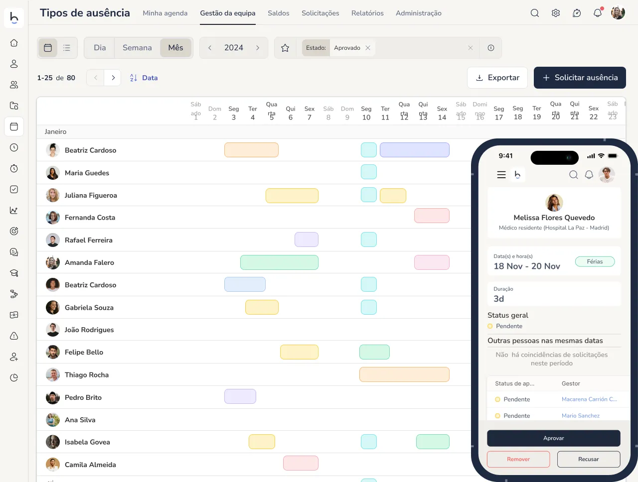 Software de Gestão de Férias e Ausências