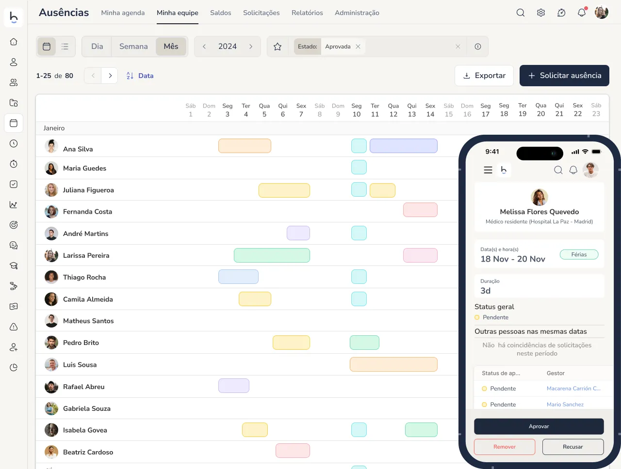 Software de Gestão de Férias e Ausências