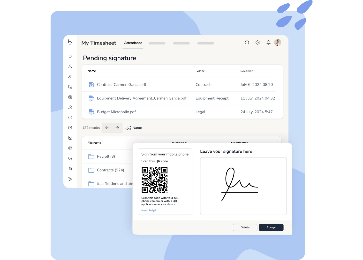 Software to digitize employee signatures in companies
