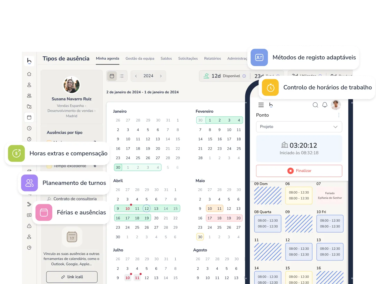 Software de gestão do tempo