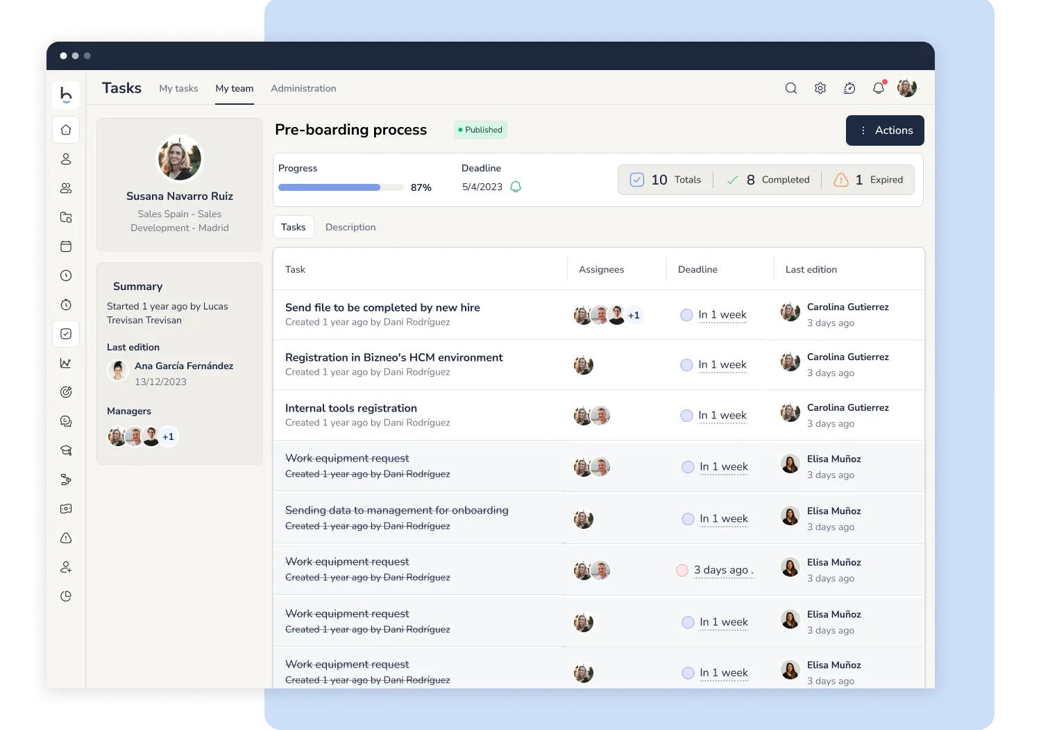 Onboarding and offboarding workflows