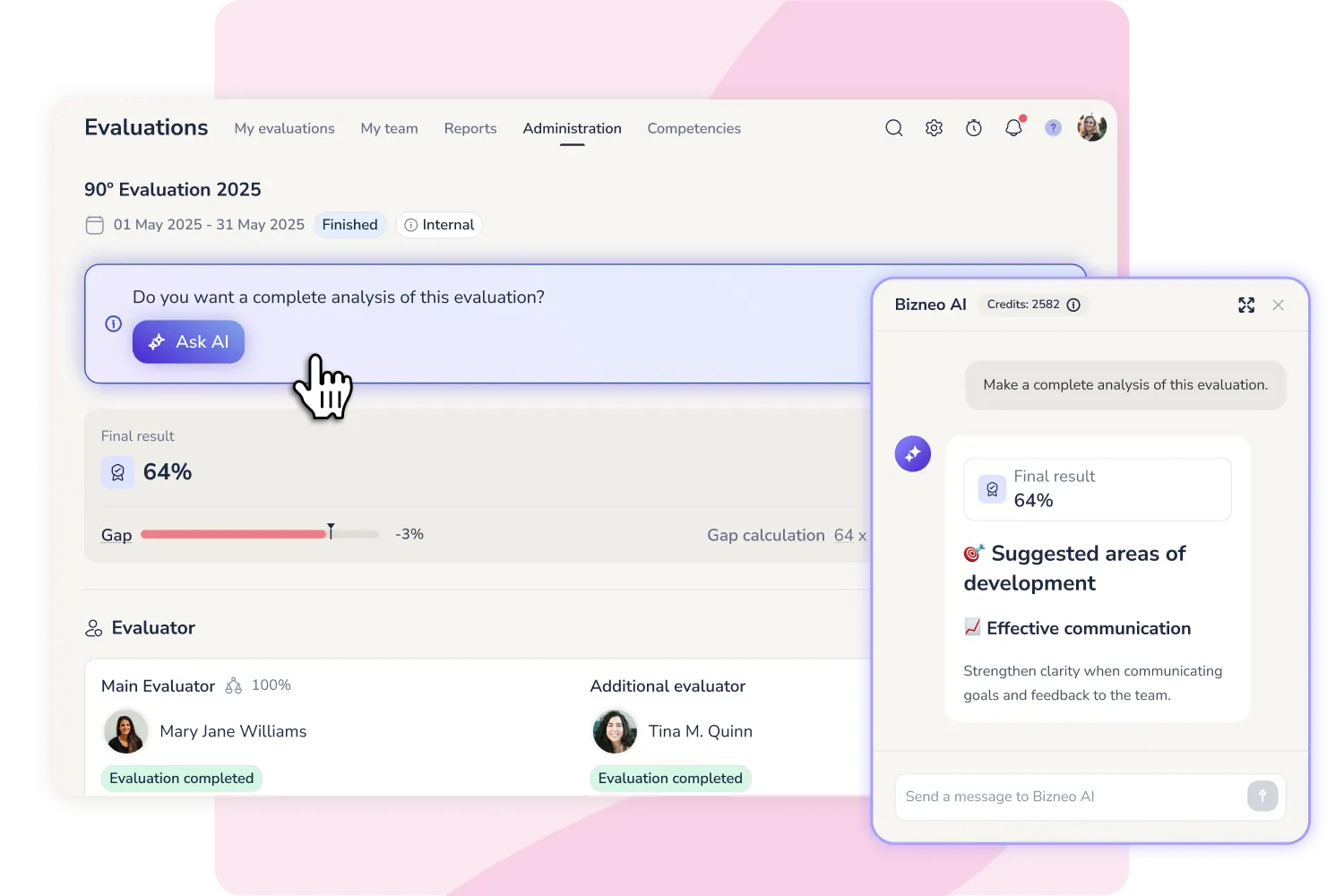 AI-powered performance review analysis