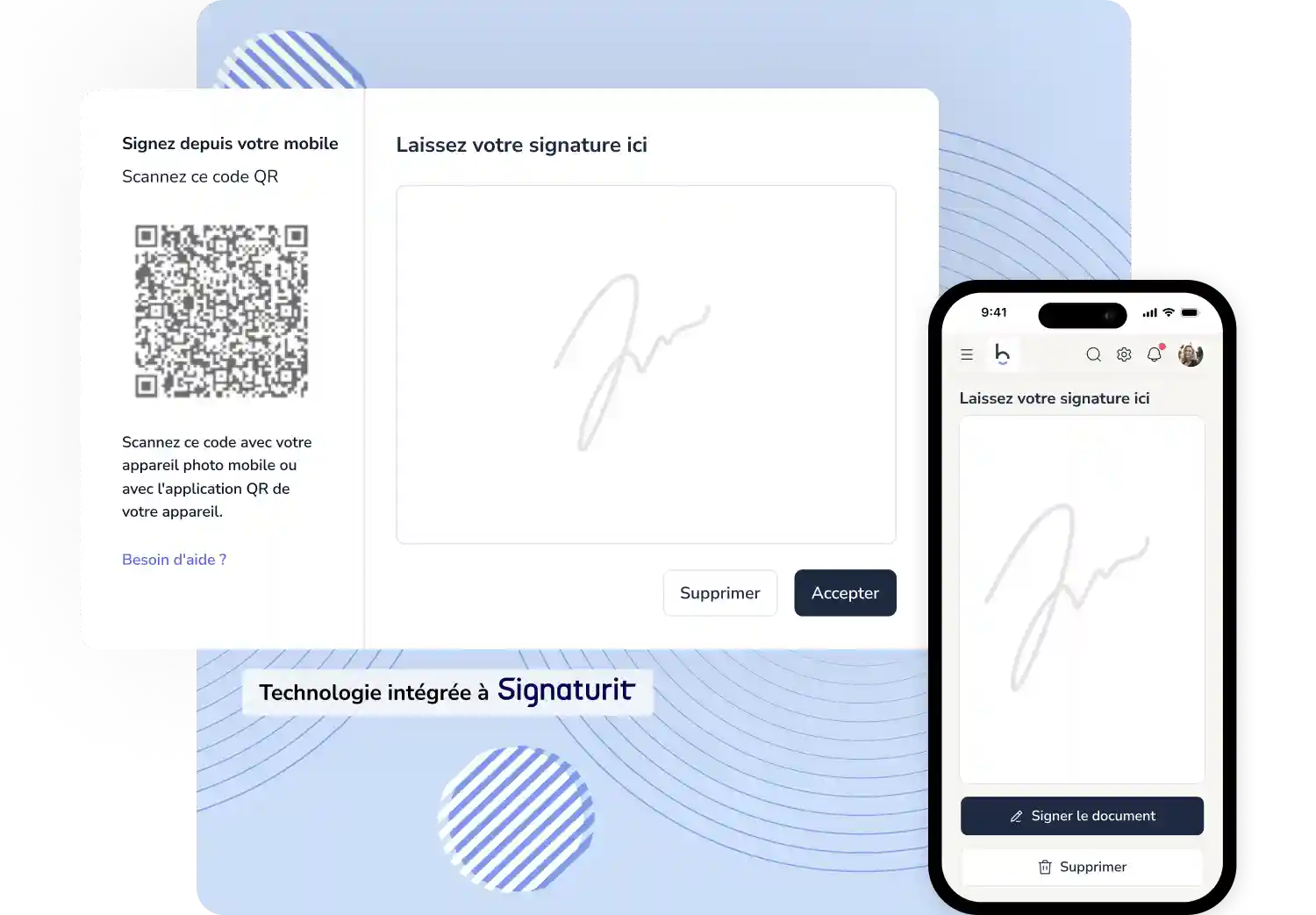 application de signature électronique