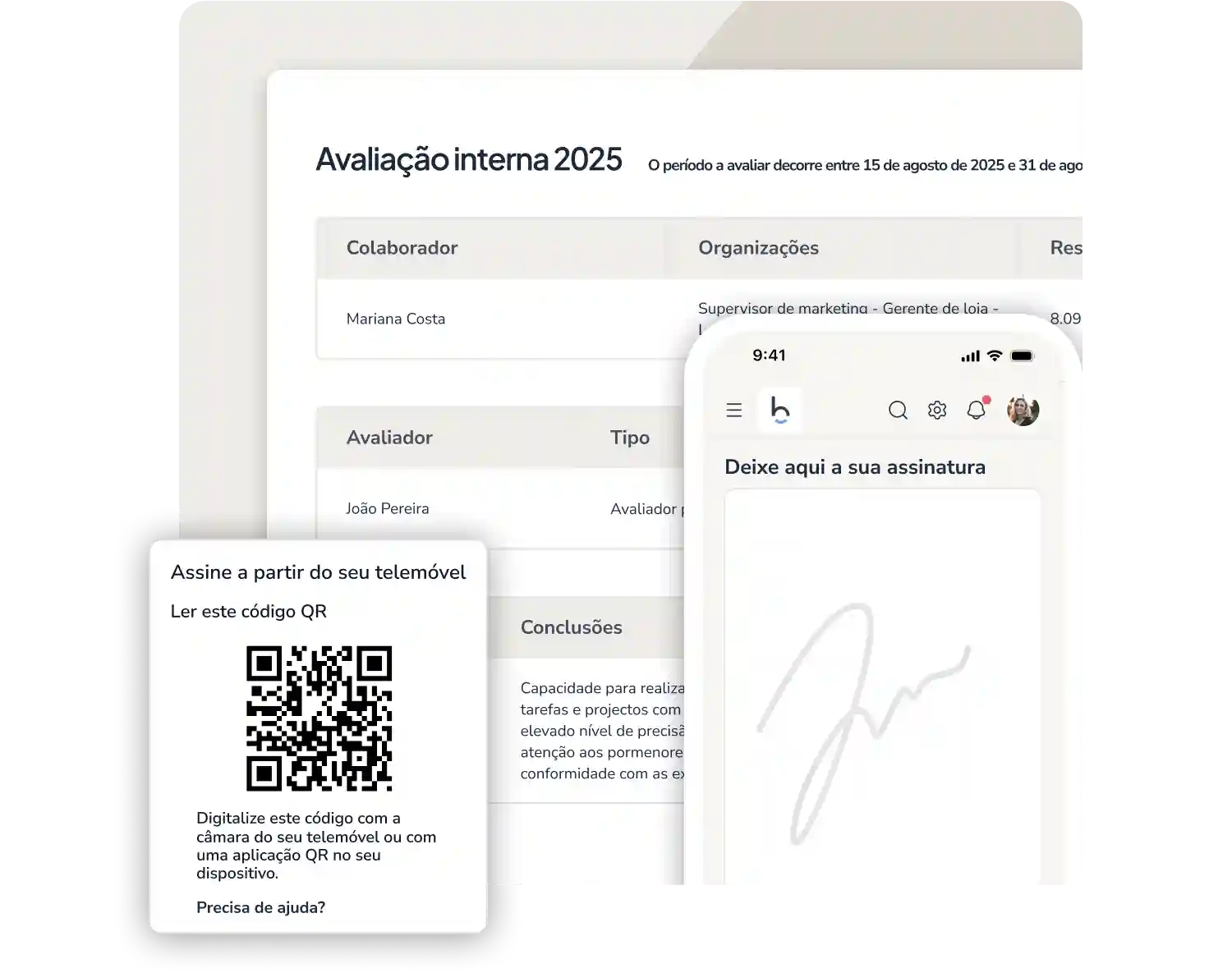 ASSINATURA DA AVALIAÇÃO DE DESEMPENHO