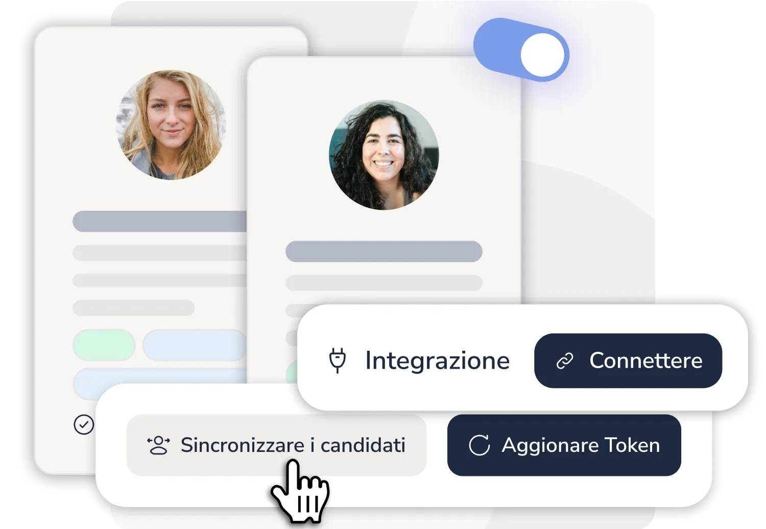 Connetti e integra il software di recruiting