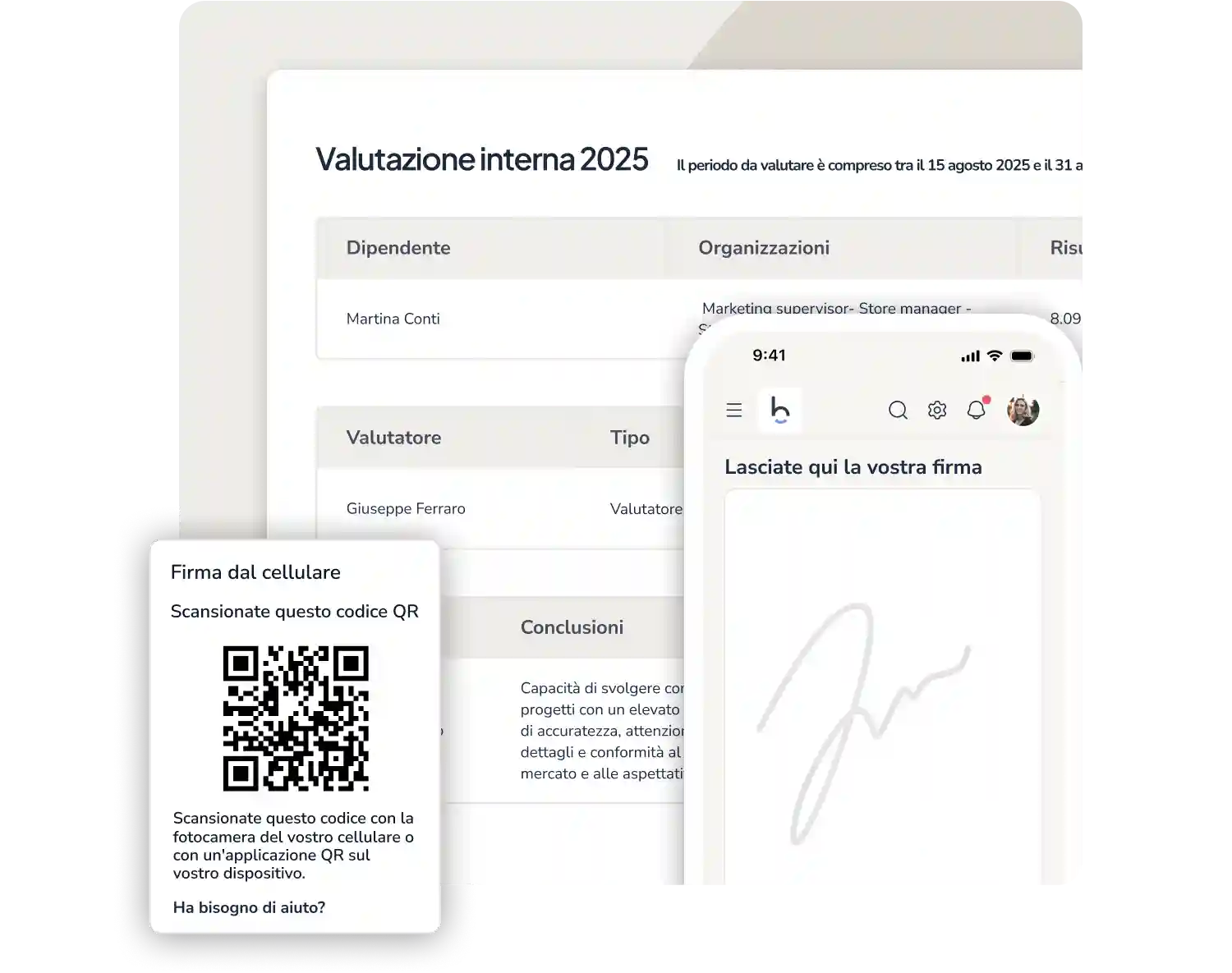 FIRMA DELLA VALUTAZIONE DEL PERSONALE