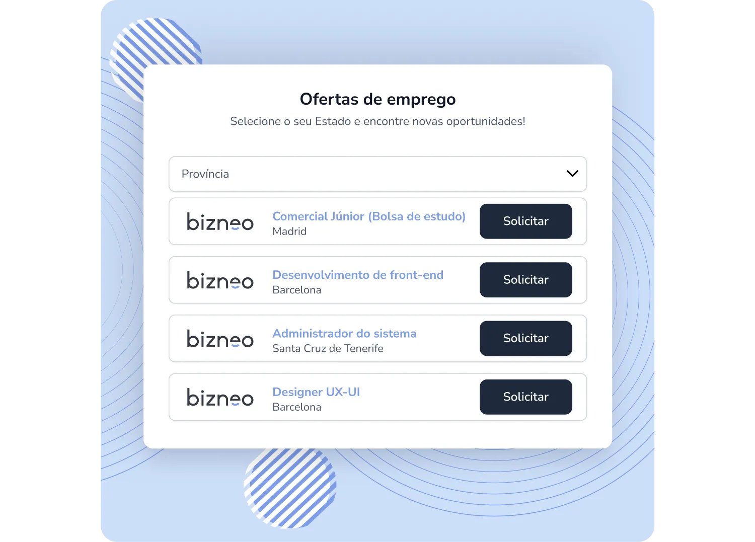 Portal de RH com banco de vagas