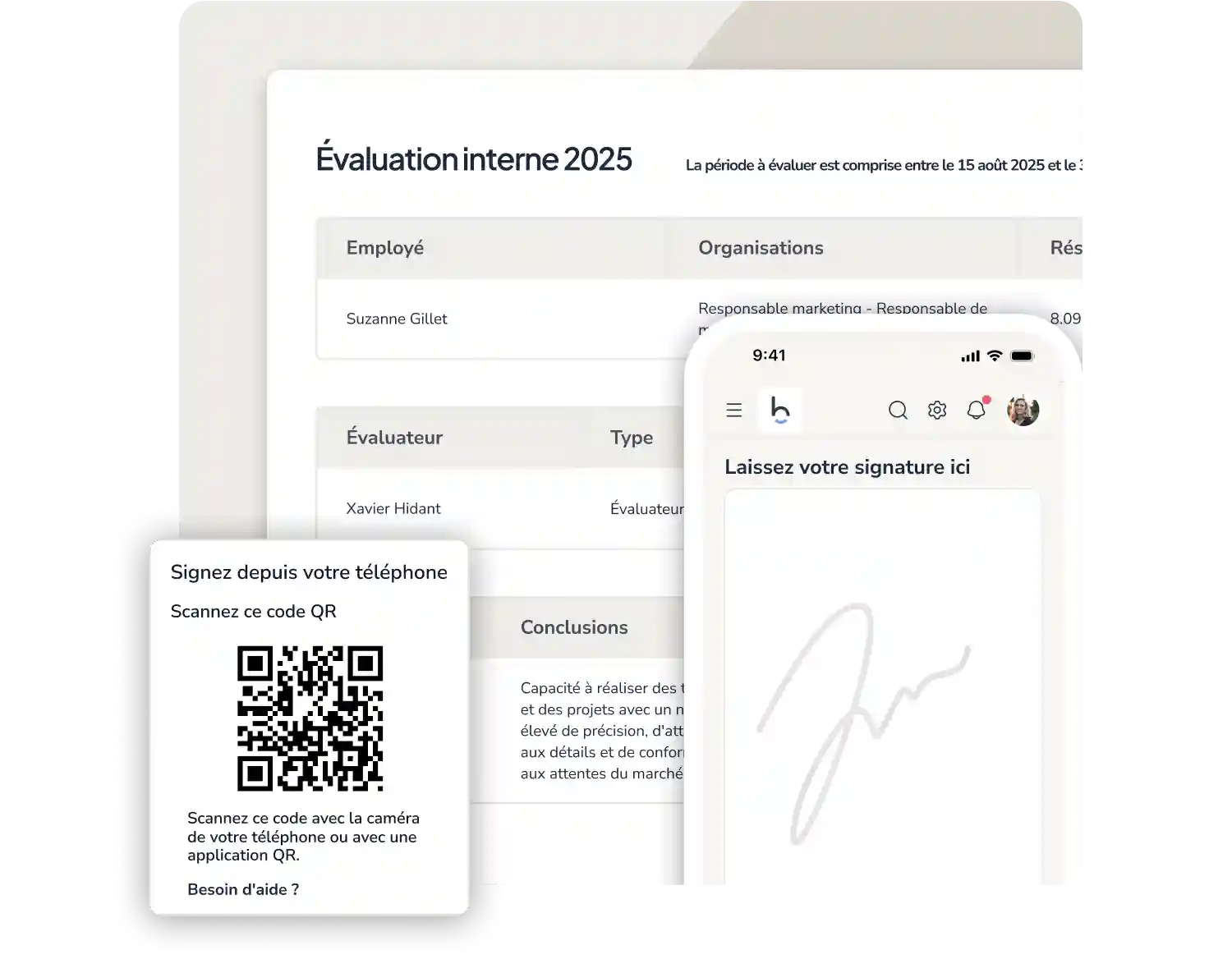 SIGNATURE DE L’ÉVALUATION DE PERFORMANCE