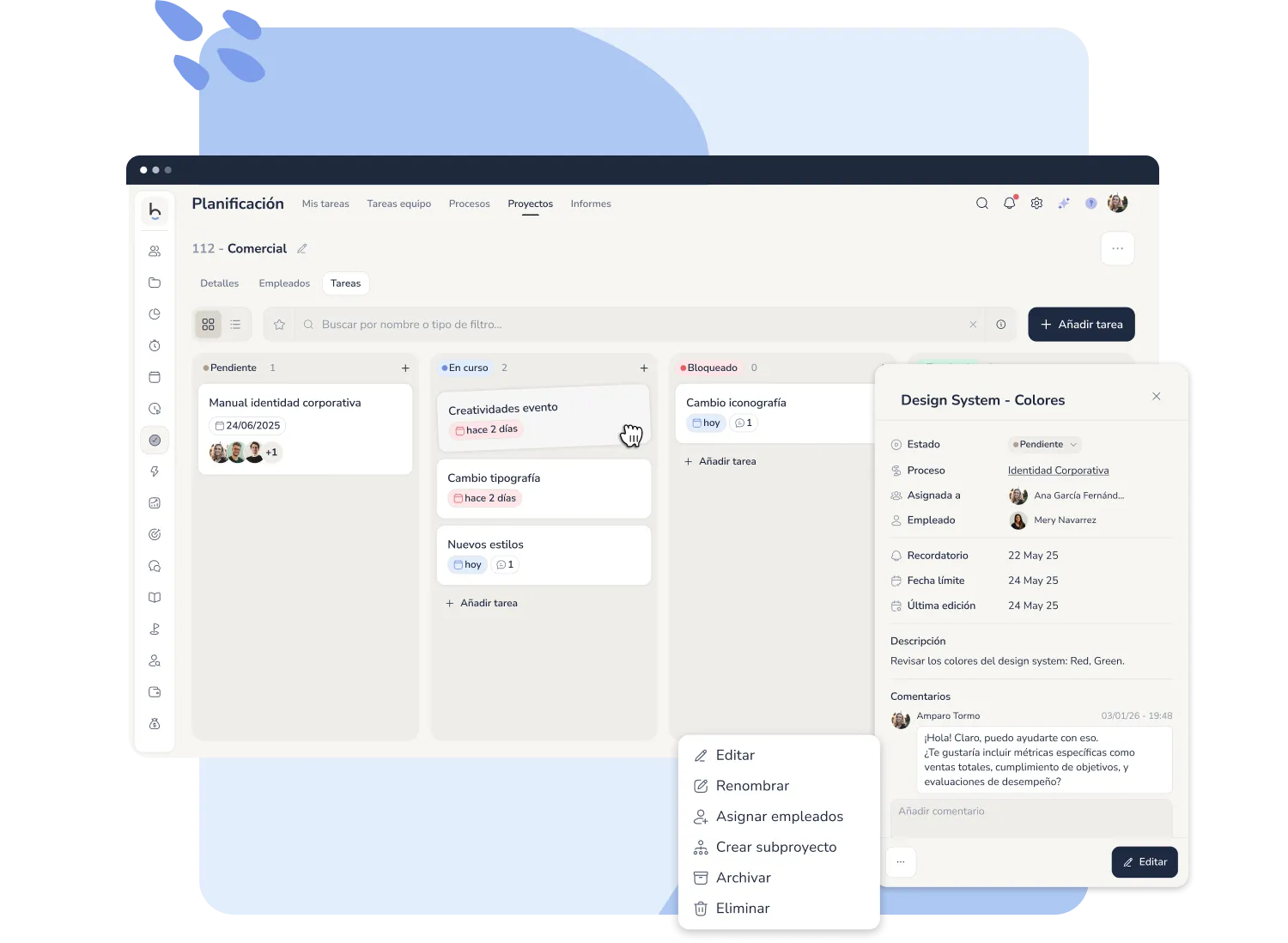 Tablero Kanban para la gestión de proyectos