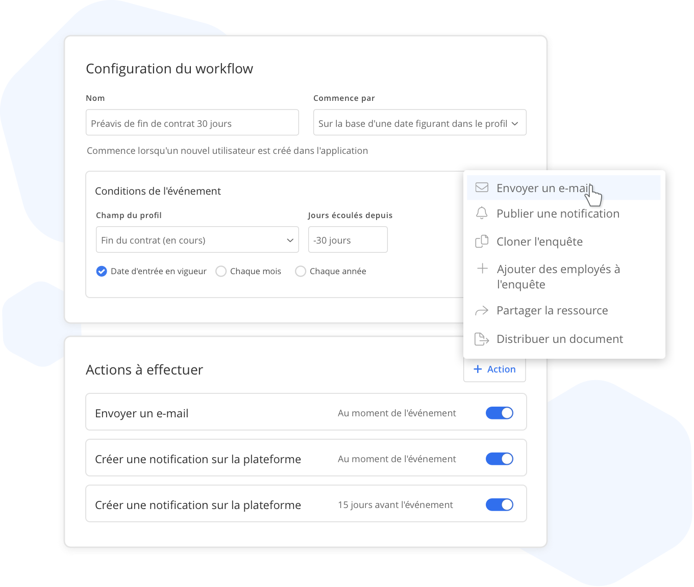 Workflows Rce Logiciel de workflows pour les Ressources Humaines | Bizneo HR